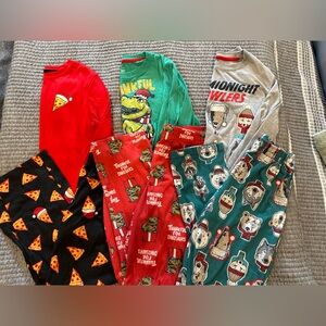 Youth Xmas PJ Lot! 6 total pieces!🎅🏽🎄